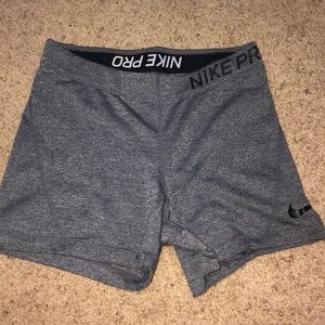 Grey Nike Pro Shorts